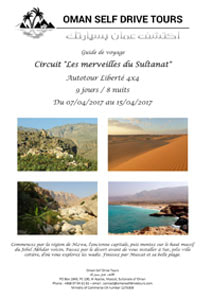 Roadbook par Oman Self Drive Tours.